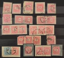 943 db krajcáros bélyeg A4-es berakóban, javarészt Színesszámúak, közte kivágás, egykörös bélyegzés,...