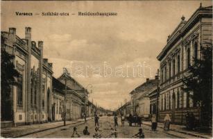 Versec, Werschetz, Vrsac; Székház utca. Gábor Lajos kiadása / street (EK)