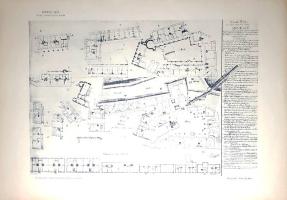 Munkács vára összegyűjtött tervei. Tíz lap. Összeállította Czigler Győző.
(Budapest), [1902]. (Klös...