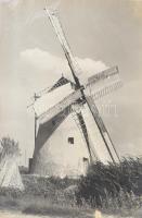 ca 1950 Szélmalom valahol Magyarországon nagy méretű fotó 30x40 cm