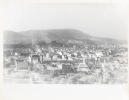 4 db budapesti nagy méretű városkép: Műegyetem, Józsefváros, XI. kerület, ostrom 26x30 cm ig.