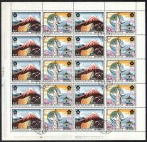 1970 EXPO 4 db hajtott ív, 2-2 klf fogazatváltozatban (16.000)