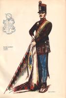 1848-49. A szabadságharc katonáinak egyenruhái. A képeket készítette: Domonkos Imre. Címlap és részletrajzok: Jámbor Tibor. Budapest, 1950. Honvéd Levéltár és Múzeum. (Athenaeum ny.) 143 + [1] p. Egyetlen kiadás. A szabadságharc századik évfordulója alkalmából megindult kiadványsorozatot a Honvéd Levéltár és Múzeum munkatársai állították össze. Oldalszámozáson belül 24 színes, egész oldalas illusztrációval. Az utolsó ív levelei téves sorrendben kötve. (Honvéd Levéltár és Múzeum múzeumi kiadványsorozata 1.) Fűzve, illusztrált kiadói borítóban. Jó példány.