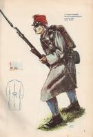 1848-49. A szabadságharc katonáinak egyenruhái. A képeket készítette: Domonkos Imre. Címlap és részl...