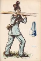 1848-49. A szabadságharc katonáinak egyenruhái. A képeket készítette: Domonkos Imre. Címlap és részl...