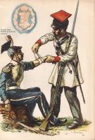 1848-49. A szabadságharc katonáinak egyenruhái. A képeket készítette: Domonkos Imre. Címlap és részl...