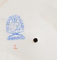 Herendi nyuszi pár. Kézzel festett, jelzett, hibátlan d: 6 cm