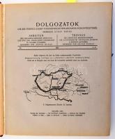 1927 Dolgozatok a m. kir. Ferencz József-tudományegyetem archeologiai intézetéből. III. évf. 1-2. sz. Szerk.: Buday Árpád. Szeged, 1927, Archeologiai Intézet (Városi-ny.), 2 sztl. lev.+ 228 p. Fekete-fehér képekkel illusztrálva. Magyar és német nyelven. Átkötött félvászon-kötésben, a címlap és az első két lap kijár.