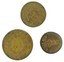 Németország DN "Rechenpfennig / Wer Wagt Gewinnt" kétoldalas sárgaréz szerencsepénz (2xklf) + Franciaország DN "Audaces Fortuna Juvat" kétoldalas sárgaréz szerencsepénz T:XF,VF, patina Germany ND "Rechenpfennig / Wer Wagt Gewinnt" two-sided brass luckmoney / playmoney (2xdiff) + France ND "Audaces Fortuna Juvat" two-sided brass luckmoney / playmoney C:XF,VF, patina