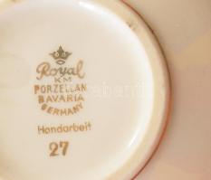 Royal porcelán Bavaria bonbonniere. Matricás, jelzett, hibátlan 7 cm
