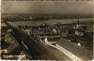 Militics, Srpski Miletic; látkép, híd, templomok / general view, bridge, churches. photo (EK)