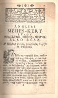 Gedde, John: Ángliai méhes kert. Mely A' Méhekkel való bánásnak mesterségét, és titkait szemünk...