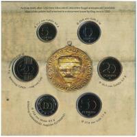 2021. 5Ft-200Ft (6xklf) forgalmi sor "A magyar címer története" dísztokban T:BU