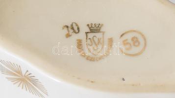 10 darab porcelán kúrapohár, m: 13,5 cm alatt