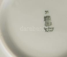 Zsolnay teás kanna, jelzett, 25x15,5 cm