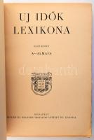 Uj Idők lexikona 1-2., 4-10. kötetek. (9 db). Bp., (1936-1938), Singer és Wolfner. Fekete-fehér képe...