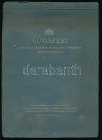 cca 1930 Budapest. Hongrie, Ungarn, Hungary, Ungheria, Magyarország. Bp., Budapest Székesfehérvár Idegenforgalmi Hivatala, 11( ifj. Richter Aladár (1898-1950) grafikus, festőművész budapesti helyszíneket ábrázoló munkái) t. Több nyelvű képfeliratokkal. Kiadói papírkötés, kopott, kissé szakadt borítóval, egy kép hiányzik.