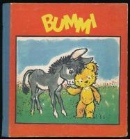 1974 A Bummi c. német nyelvű képes gyermekújság 13-24. számai egy kötetben. Berlin, 1974, Verlag Junge Welt. Kiadói illusztrált félvászon-kötés, kissé viseltes borítóval.