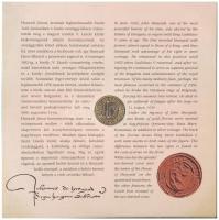 2022. 5Ft-200Ft (6xklf) forgalmi szett + Hunyadi János aranyforint aranyozott Ag utánverete (3,491g/...