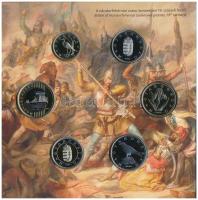 2022. 5Ft-200Ft (6xklf) forgalmi szett + Hunyadi János aranyforint aranyozott Ag utánverete (3,491g/...