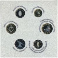 2023. 5Ft-200Ft (6xklf) + 50Ft Cu-Ni "75 éves az Országos Mentőszolgálat" + 100Ft bicolor ...