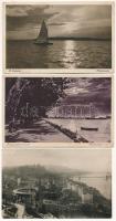 21 db RÉGI történelmi magyarországi város képeslap, vegyes minőségben / 21 pre-1945 town postcards f...