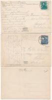 21 db RÉGI történelmi magyarországi város képeslap, vegyes minőségben / 21 pre-1945 town postcards f...
