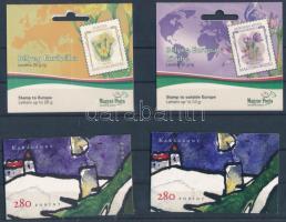 2000-2007 Karácsony II. bélyegfüzet mindkét változata + Nemzetközi postakész termékek 2 klf bélyegfüzet (24.000)