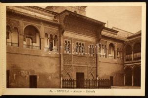 3 db RÉGI külföldi város képeslapfüzet: Róma (20 lap), Sevilla (20 lap), Párizs (45 lap) / 3 pre-194...