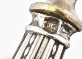 Ezüst(Ag) villa, jelzett, h: 16,5 cm, bruttó: 28,3 g