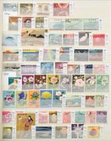 Japán és Ryu Kyu gyűjtemény, több mint 1.500 bélyeg és sok blokk nagyon sok postatisztával 32 lapos ...