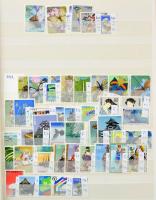 Japán és Ryu Kyu gyűjtemény, több mint 1.500 bélyeg és sok blokk nagyon sok postatisztával 32 lapos ...