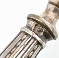 Ezüst(Ag) villa, jelzett, h: 16,5 cm, bruttó: 29,3 g