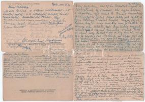 7 db RÉGI második világháborús orosz-magyar hadifogoly levelezőlap, vegyes minőségben. "Erősíts...