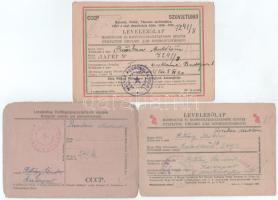 7 db RÉGI második világháborús orosz-magyar hadifogoly levelezőlap, vegyes minőségben. "Erősíts...