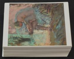 100 db MODERN német művészlap: Henri Lebasque: Le Cannet című alkotásáról (ugyanolyanok!) / 100 modern German art postcards of a painting of Henri Lebasque (identical ones!)