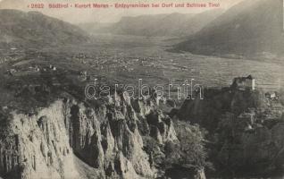 Meran Tirol castle and earth pyramids