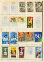 Kb 4-4500 db vegyes külföldi bélyeg 10 db cserefüzetben, benne Nagy-Britannia, angol gyarmatok, Nagy...