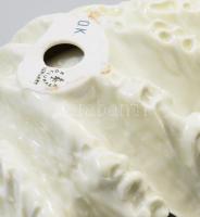 Hollóházi kagyló. Jelzett, hibátlan, h: 19,5 cm