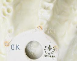 Hollóházi kagyló. Jelzett, hibátlan, h: 19,5 cm