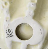 Hollóházi kagyló. Jelzett, hibátlan, h: 19,5 cm