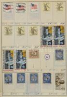 Kb 4-4500 db vegyes külföldi bélyeg 10 db cserefüzetben, benne USA, Venezuela, El Salvador, Palesztina, Peru, Izrael, Szíria, Irak, India stb.