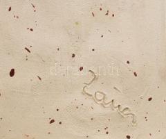 Zauer jelzéssel: Szentendre. Mázas kerámia, sarkán kis hibával, 27x15 cm