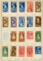 Kb 4-4500 db vegyes külföldi bélyeg 10 db cserefüzetben, benne Olaszország, Málta, Jugoszlávia, Törökország, Franciaország, Olaszország, Svédország, Norvégia, Szerbia, Finnország stb.