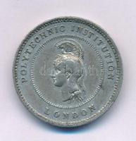 Nagy-Britannia 1840. "Victoria és Albert / Politechnikai Intézet - London" kétoldalas fehé...