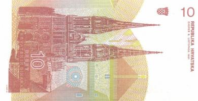 Horvátország 6db klf bankjegy T:I