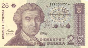 Horvátország 6db klf bankjegy T:I