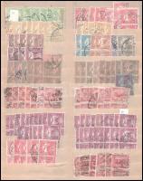 Turul három- és négyescsíkok, párok 3 berakólapon, összesen 215 db bélyeg