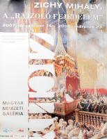 2007 Zichy Mihály, MNG, kiállítási plakát, feltekerve, 98×68 cm