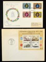 265 db külföldi FDC, emléklap, alkalmi és köznapi küldemény, CM stb